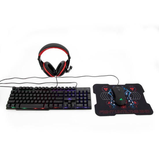 KIT YEYIAN LED YKH-20707 HYDRA S2000 TECLADO, MOUSE, HEADSET, MOUSEPAD