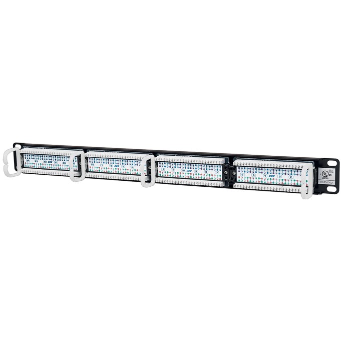 PANEL DE PARCHEO 24 PUERTOS CAT5E UTP 1U P/ RACK19 INTELLINET 513555