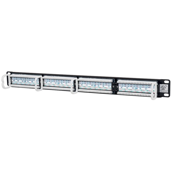 PANEL DE PARCHEO 24 PUERTOS CAT5E UTP 1U P/ RACK19 INTELLINET 513555
