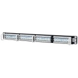 PANEL DE PARCHEO 24 PUERTOS CAT5E UTP 1U P/ RACK19 INTELLINET 513555