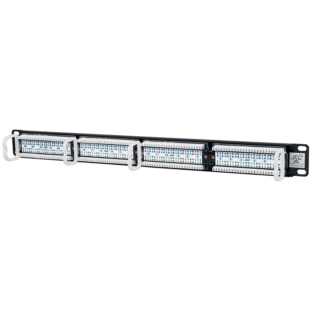PANEL DE PARCHEO 24 PUERTOS CAT5E UTP 1U P/ RACK19 INTELLINET 513555