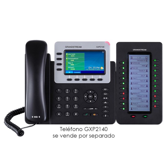 GXP2170, Teléfono IP HD, 6 Cuentas SIP, 12 Líneas, PoE, GigaEth, Bluet