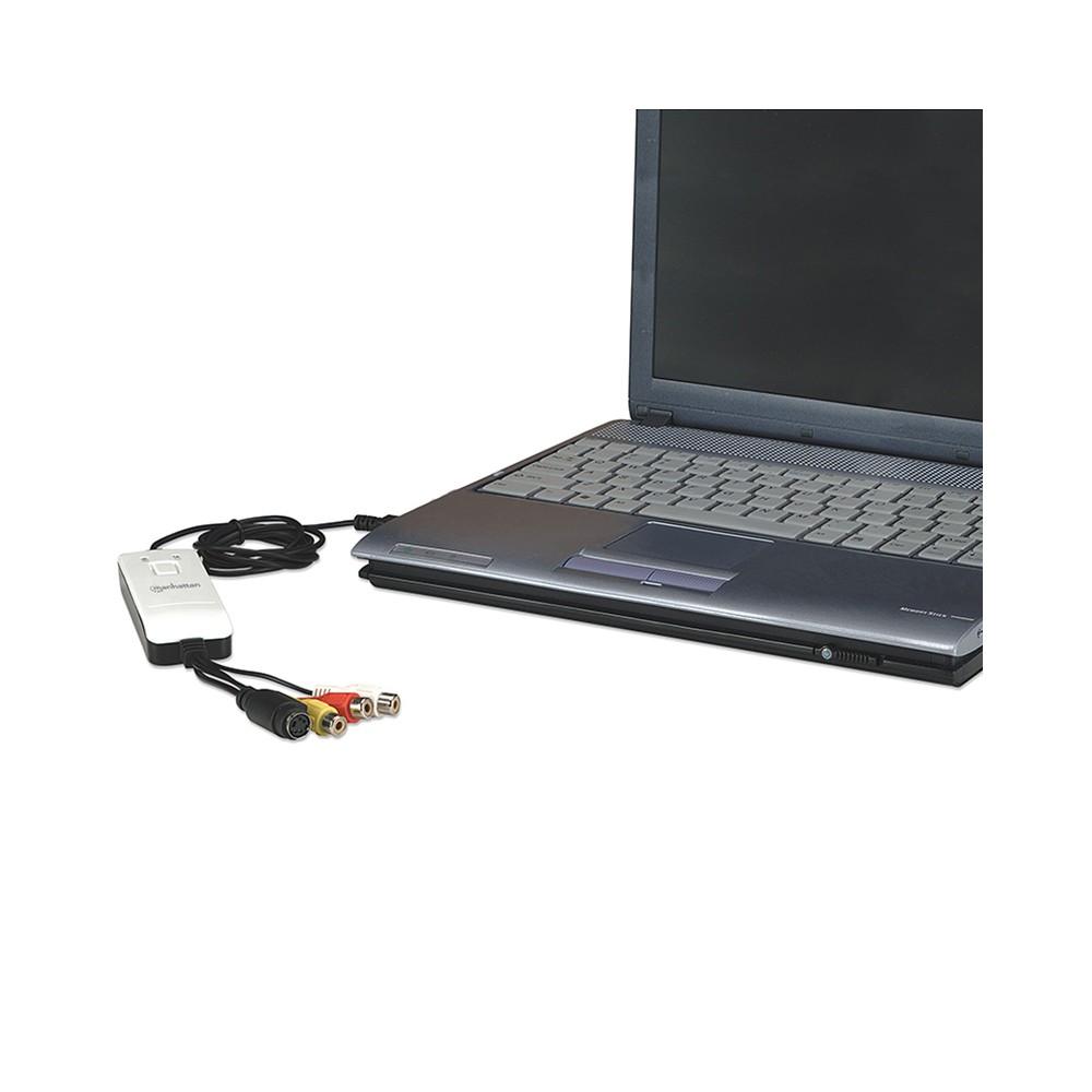 CAPTURADORA DE VIDEO/AUDIO RCA/S-VIDEO A USB MANHATTAN 162579