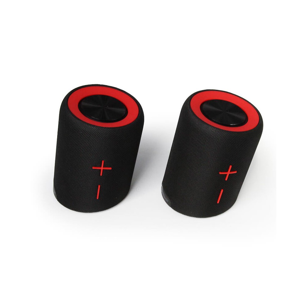 BOCINA GETTTECH GBH-31505R SOUNDCUP TWS 2EN1 BT4 IPX7/3.5MM,NEGROROJO