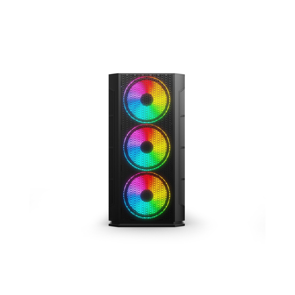 GABINETE YEYIAN YCH-041520 HAIZEN 2500 MICROATX C/T 3V ARGB/MESH/NEGRO