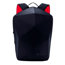 MOCHILA YEYIAN YMS-23801 GAMER PARA LAPTOP 15.6" NEGRA C/ ROJO SHELL