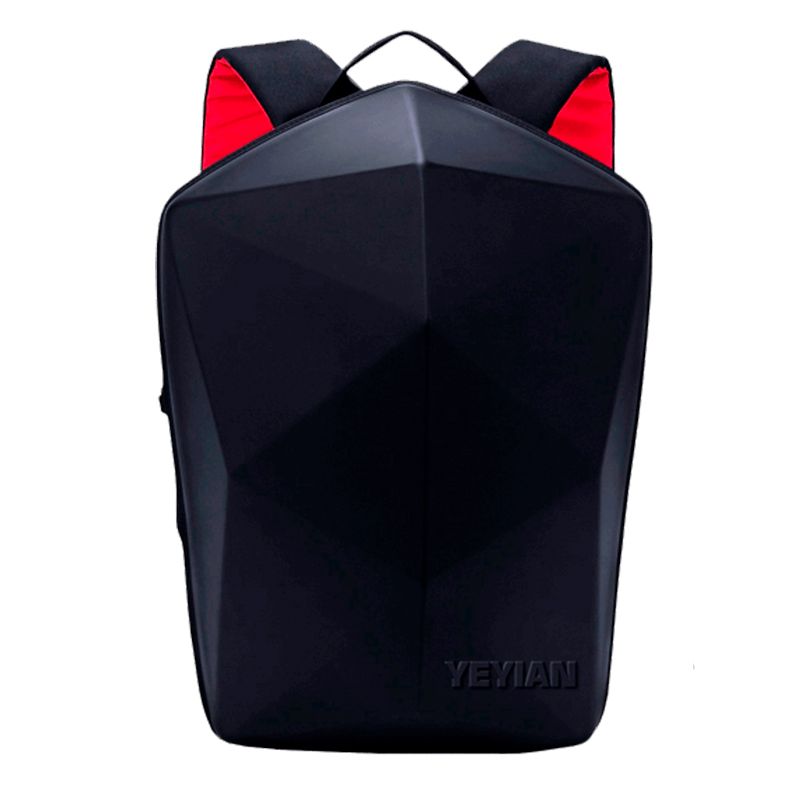 MOCHILA YEYIAN YMS-23801 GAMER PARA LAPTOP 15.6" NEGRA C/ ROJO SHELL