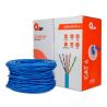 BOBINA DE CABLE UTP QIAN QGR-NC006 CAT6 AZUL23 AWG INTERIOR