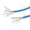 BOBINA DE CABLE UTP QIAN QGR-NC006 CAT6 AZUL23 AWG INTERIOR