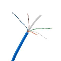 BOBINA DE CABLE UTP QIAN QGR-NC006 CAT6 AZUL23 AWG INTERIOR
