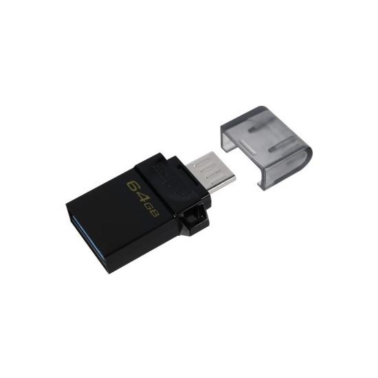 MEMORIA FLASH KINGSTON 64GB MICRODUO 3 GEN2 USB 3.2 (DTDUO3G2/64GB)