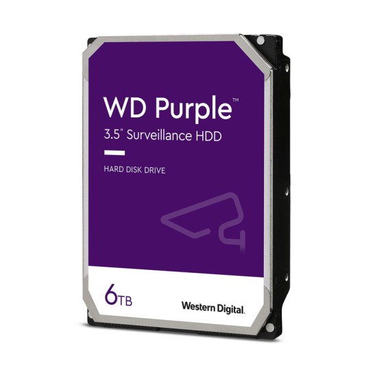 DISCO DURO INTERNO WD 6TB 3.5" WD62PURZ 128MB SATA3 5640RPM PURPLE