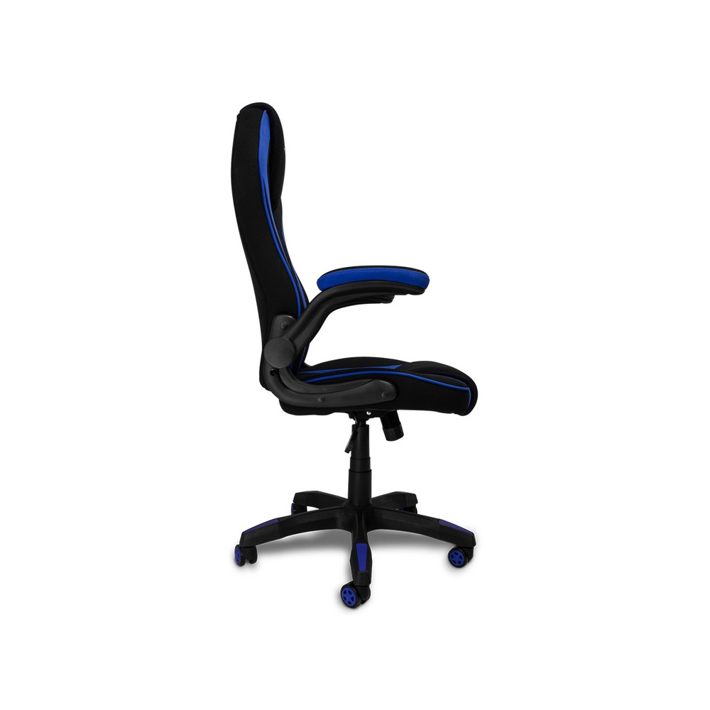 SILLA VORAGO START THE GAME CGC300-BL TELA NEGRO/AZUL BRAZOS ABATIBLES