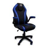 SILLA VORAGO START THE GAME CGC300-BL TELA NEGRO/AZUL BRAZOS ABATIBLES