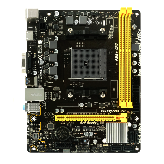 TARJETA MADRE BIOSTAR A68MHE DDR3 HDMI PCIE SATA AMD APU SERIES FM2+