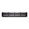 Panel de Parcheo de Impacto (110) UTP de 48 Puertos Cat5e 19 Pulgadas