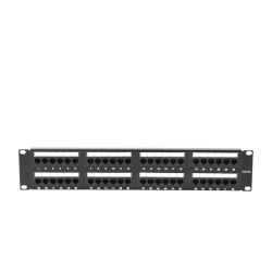 Panel de Parcheo de Impacto (110) UTP de 48 Puertos Cat5e 19 Pulgadas