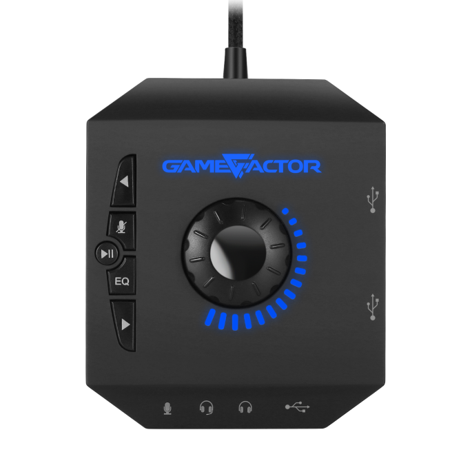 DIADEMA GAME FACTOR HSG601, MICROFONO REMOVIBLE, AMPLIFICADOR USB