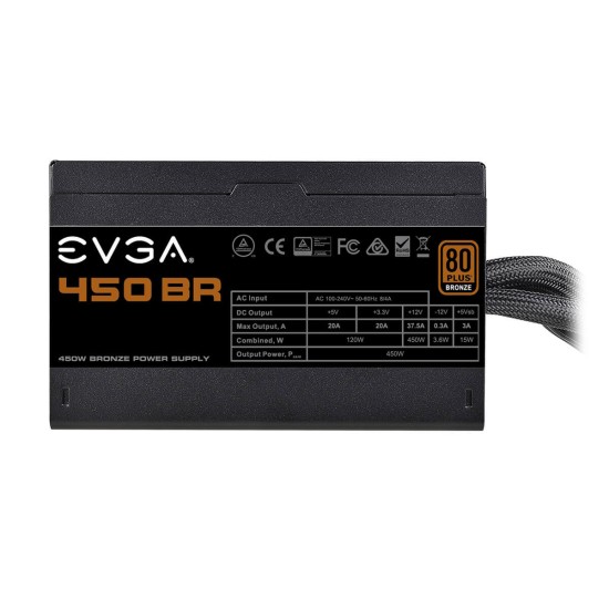 FUENTE DE PODER EVGA 100-BR-0450-K1 450W BR 80 PLUS BRONZE