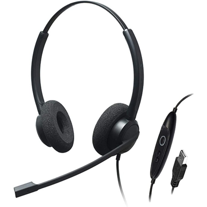 CRYSTAL SR2732, Diadema clásica, accesible, control mute y vol, USB (B