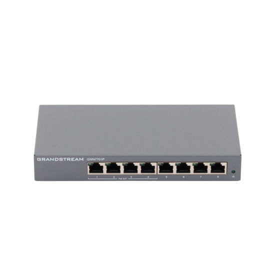 GWN7701P, Switch PoE No Administrable, 8 x GigaEth, 4 Puertos con PoE