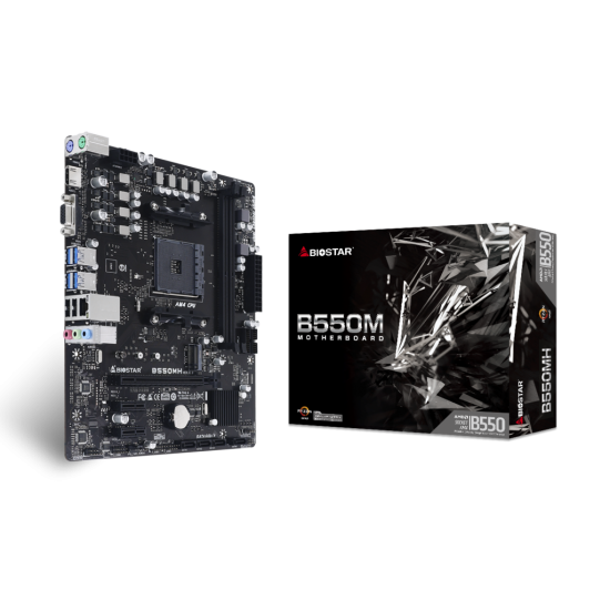 TARJETA MADRE BIOSTAR B550MH DDR4 HDMI PCIE M.2 SATA 3TH AMD RYZEN AM4