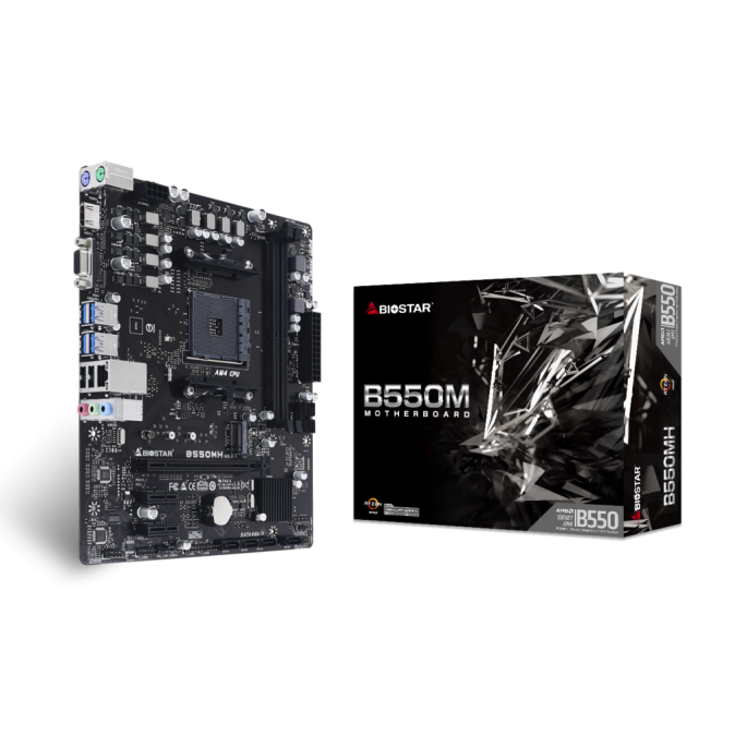 TARJETA MADRE BIOSTAR B550MH DDR4 HDMI PCIE M.2 SATA 3TH AMD RYZEN AM4