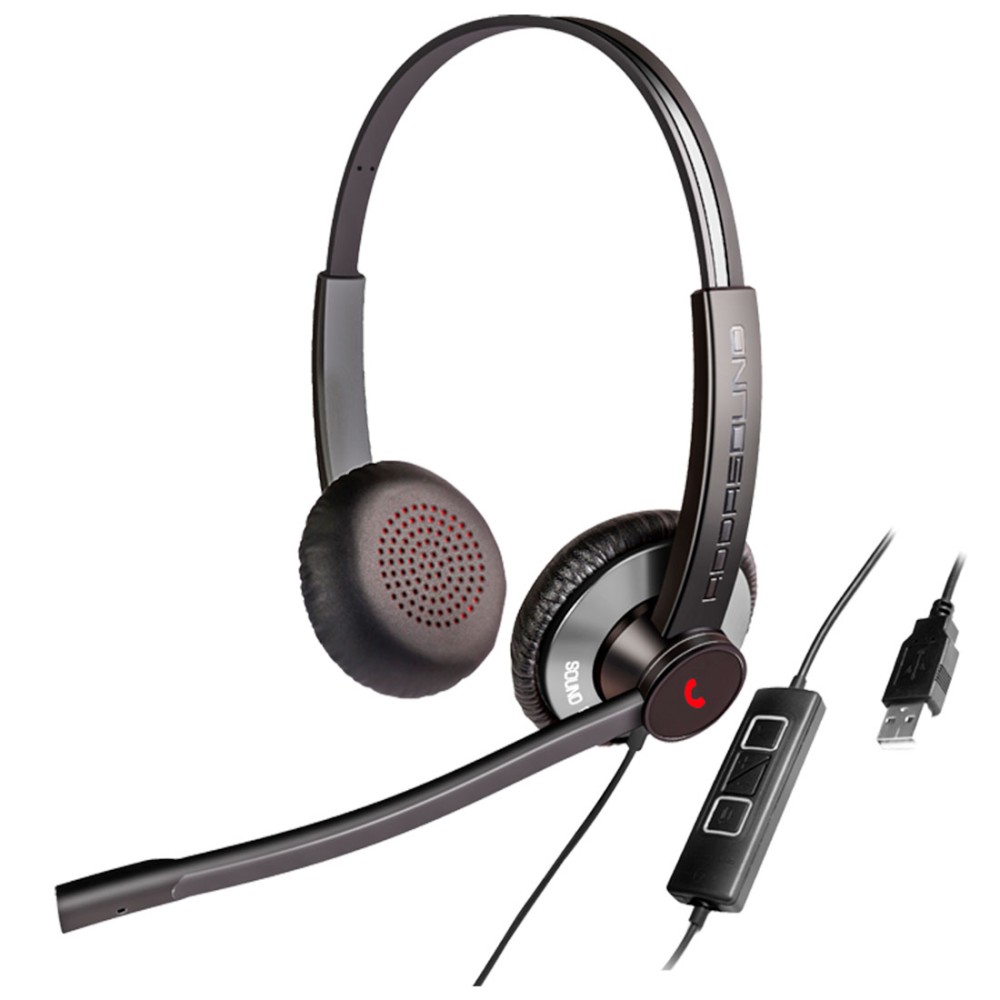 EPIC 512-G, Diadema ambiente extremo y controles, doble mic, USB y gri