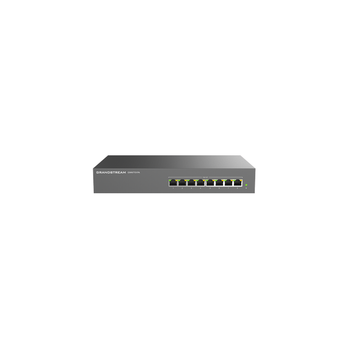 GWN7701PA, Switch PoE No Administrable, 8 x GigaEth, 8 Puertos con PoE