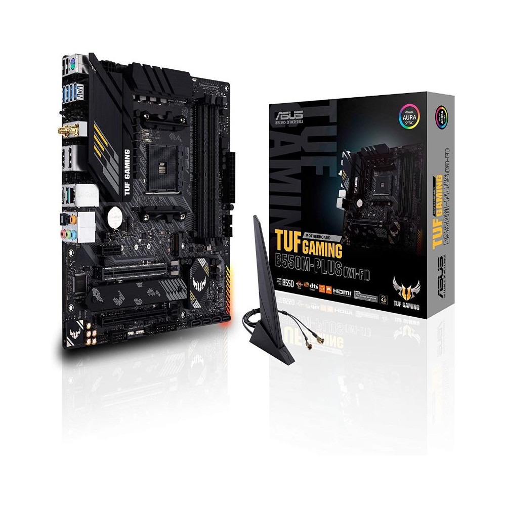 TARJETA MADRE ASUS TUF GAMING B550M-PLUS (WI-FI) DDR4/4 DIMM/HDMI 2.1