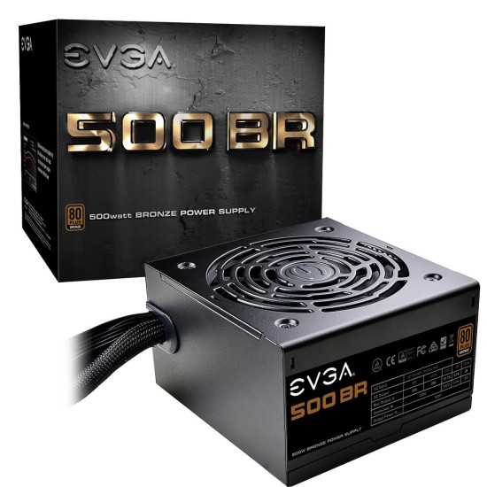 FUENTE DE PODER EVGA 100-BR-0500-K1 500W 80 PLUS BRONCE