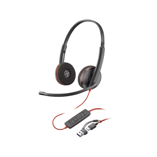 HP POLY BLACKWIRE 3220 USB-C HEADSET USB-C/A ADAPTER (BULK)