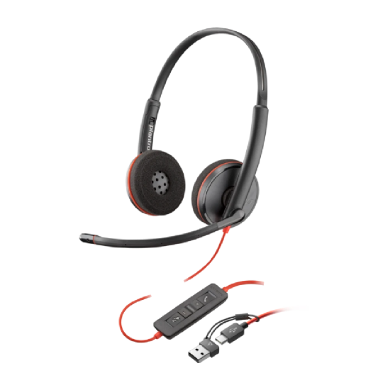 HP POLY BLACKWIRE 3220 USB-C HEADSET USB-C/A ADAPTER (BULK)