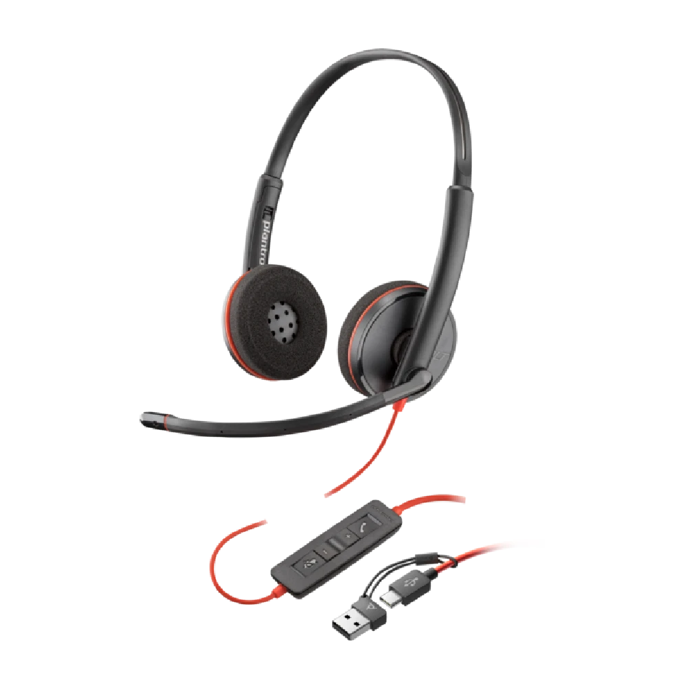 HP POLY BLACKWIRE 3220 USB-C HEADSET USB-C/A ADAPTER (BULK)