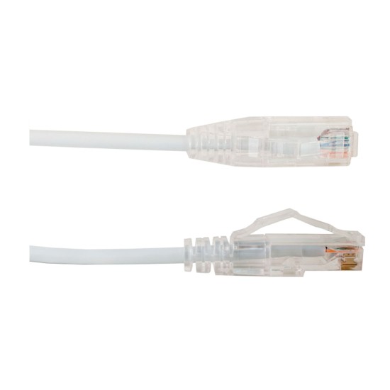 077-2080/10WH, Patch Cord Cat 6A color blanco, 10 pies (3.05 mts), diá
