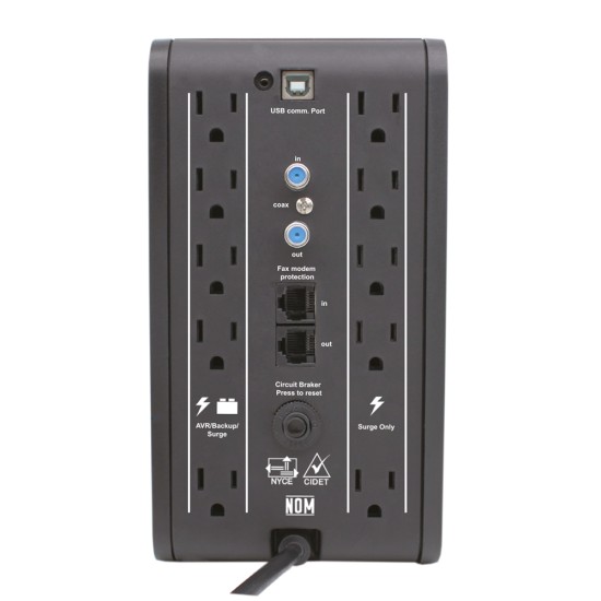 NOBREAK/UPS MARCA CDP MOD R-SMART751 750VA/375W 10 CONT LCD REG. BAT.
