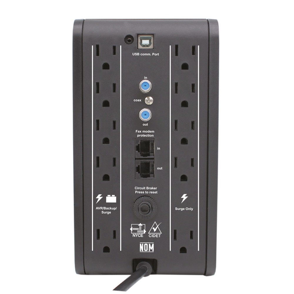 NOBREAK/UPS MARCA CDP MOD R-SMART751 750VA/375W 10 CONT LCD REG. BAT.