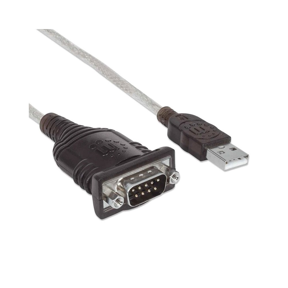 CONVERTIDOR MANHATTAN USB A SERIAL DB9M BOLSA 205153