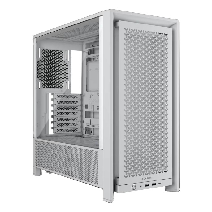 GABINETE CORSAIR (CC-9011291-WW) 4000D FRAME,BLANCO CRISTAL TEMPLADO M
